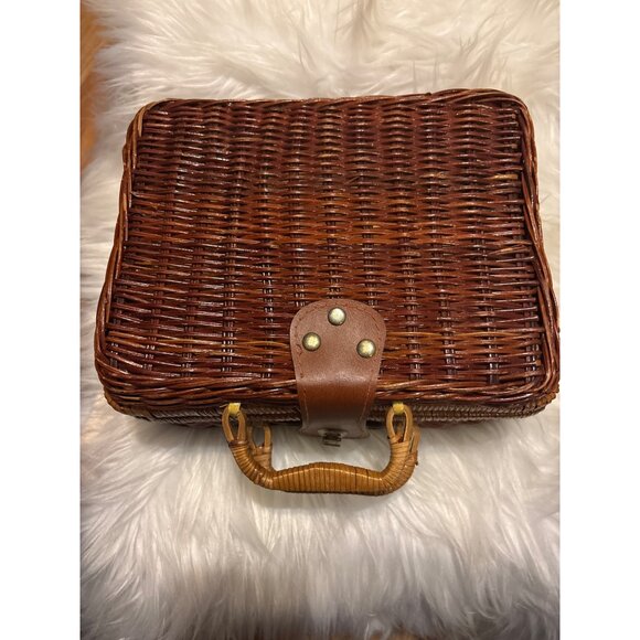 Raggedy Ann Childrens Miniature Porcelain Tea Set Wicker Picnic Basket Schylling - Picture 9 of 11